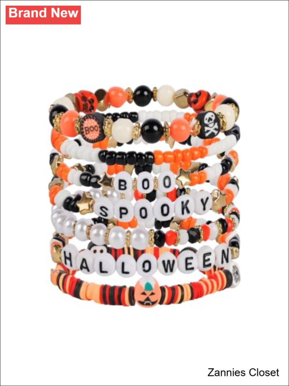 👻 ORORIN Stretch Bracelet Set Women Men Teen Halloween Charm Stackable